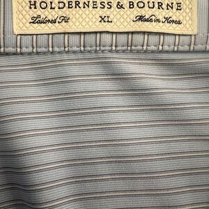 Holderness & Bourne Men's Blue Polo Shirt